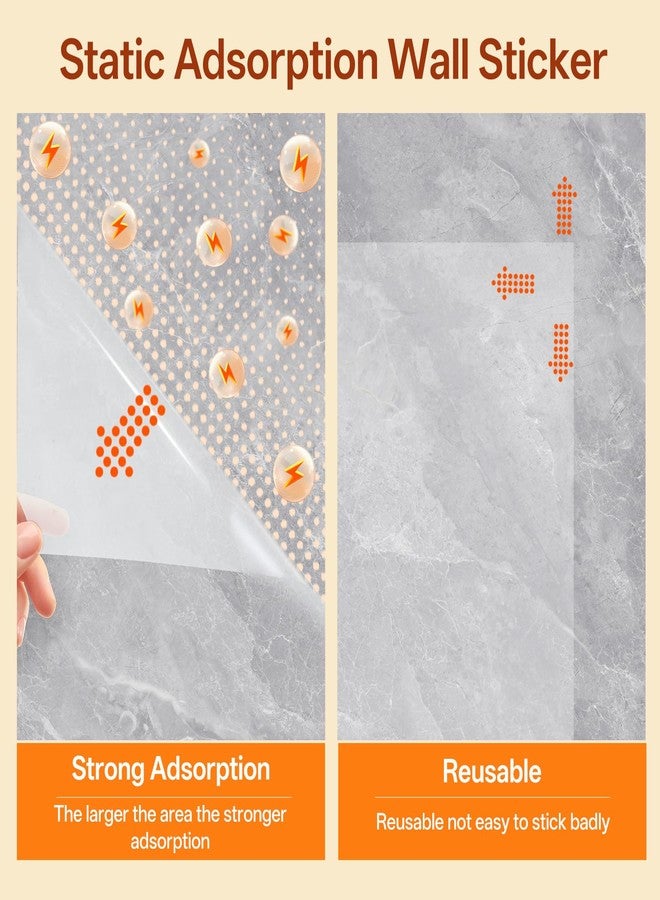 Gtziqa Clear Wall Protector, Non Adhesive Electrostatic Clear Contact Paper Door Protector from Dog Scratching Plastic Stickers for Kitchen & Office from Bin, Furniture Door, Wallpaper Scratch Dog Cat, 6.6ft - Image 3